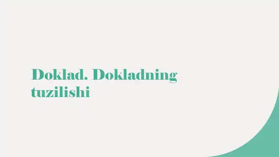 Doklad