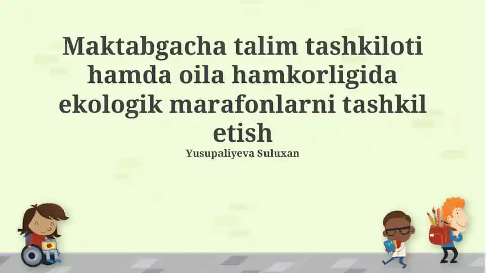 Ekologik Maratoni Tashkil etish