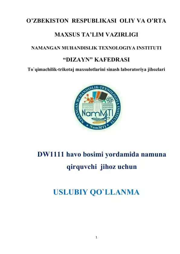 To`qimachilik-trikotaj maxsulotlarini sinash laboratoriya jihozlari