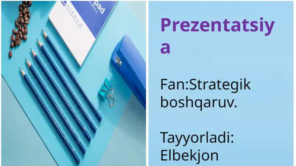 Kompaniyaning rivojlanish bosqichlari prezantatsiyasi