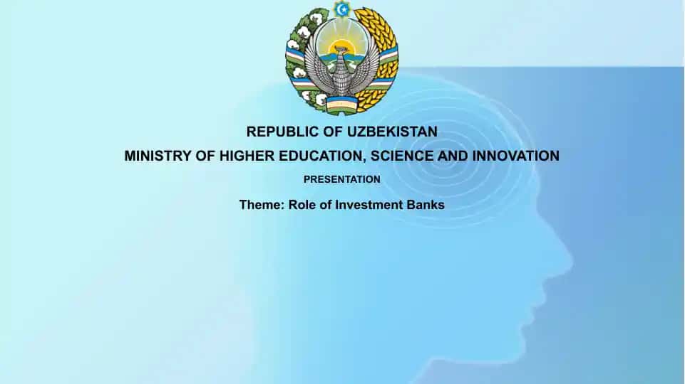 Investment Banking Presentation