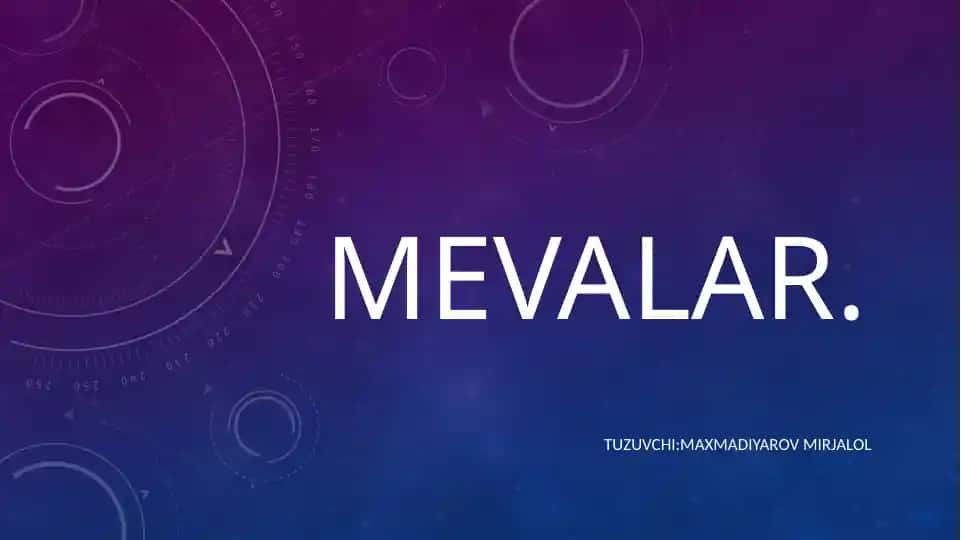 Mevalar