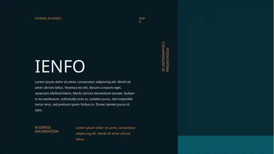 3D INFOGRAPHICS PRESENTATION
