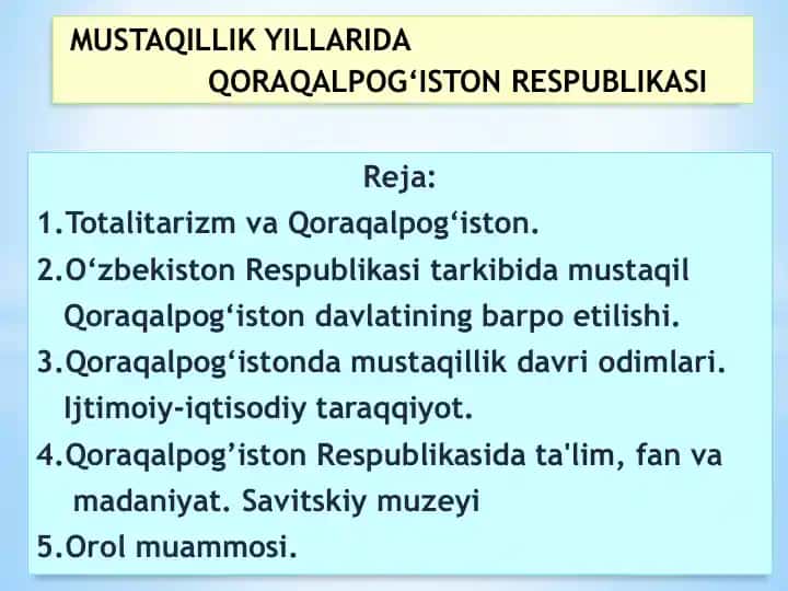 Qoraqalpog‘iston Respublikasi