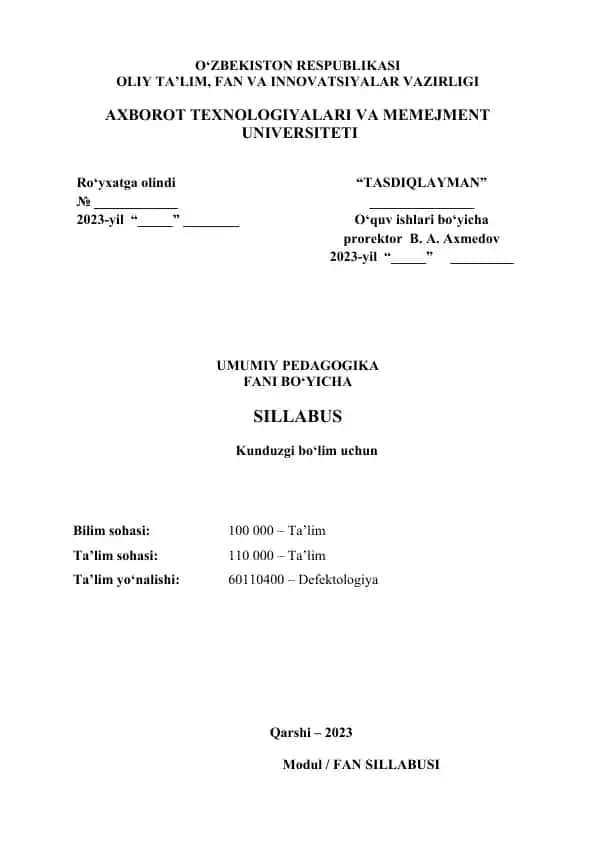 Umumiy pedagogika