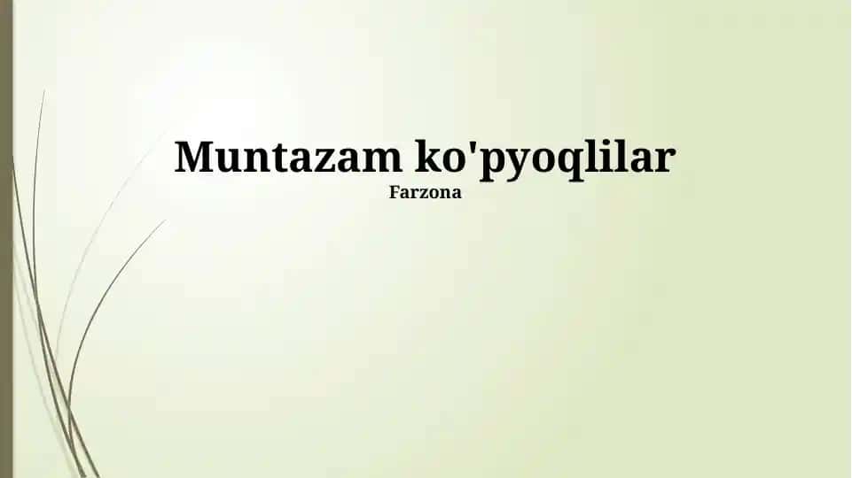 Muntazam ko‘pburchaklar