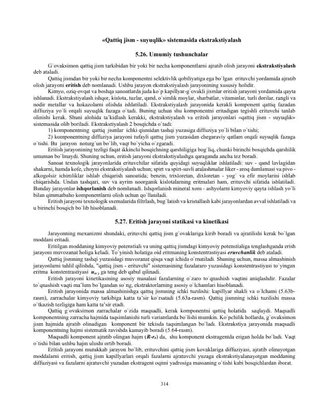 Ekstrakstiyalash usullari