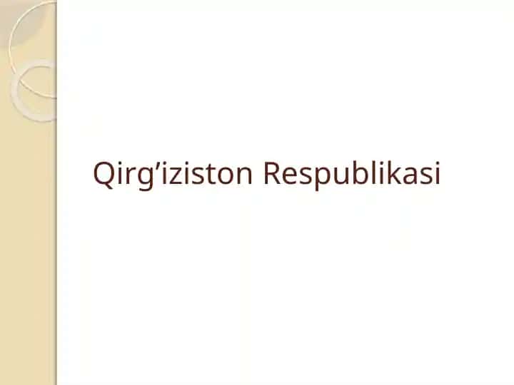 Qirg'iziston Respublikasi