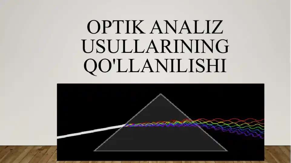 Optikanalizusullarining qo'llanilishi
