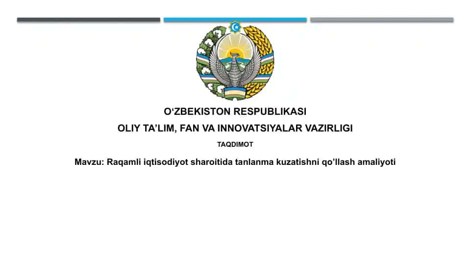 Raqamli iqtisodiyotda selektiv kuzatuv