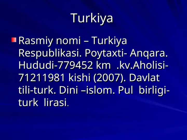 Turkiya