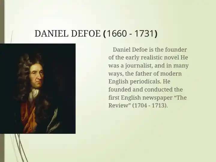 Daniel Defoe