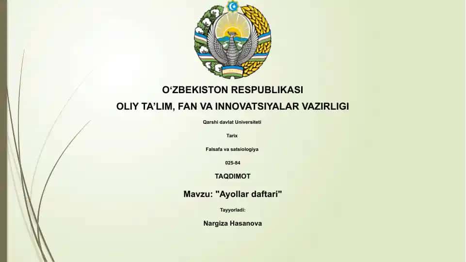 Ayollar daftari