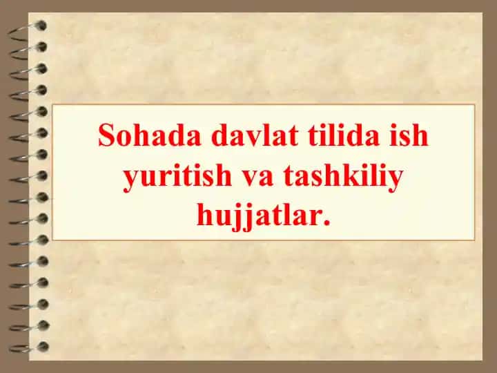 Davlat tili