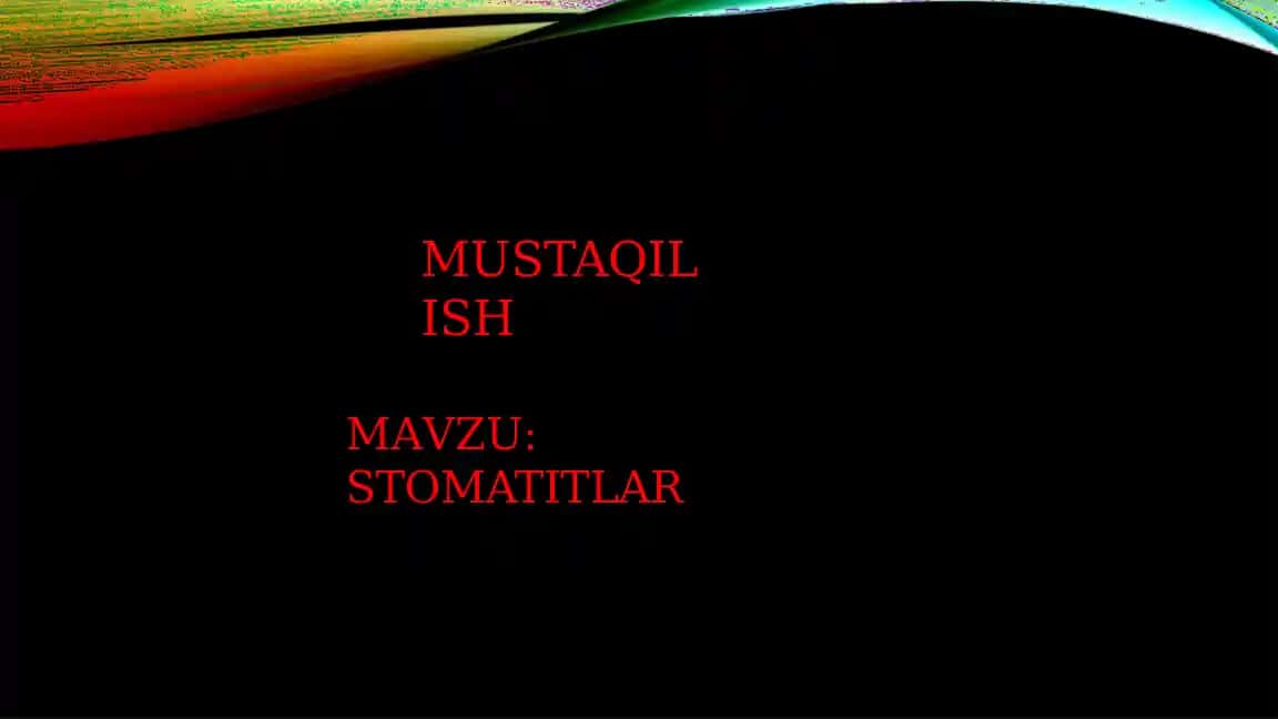 STOMATITLAR