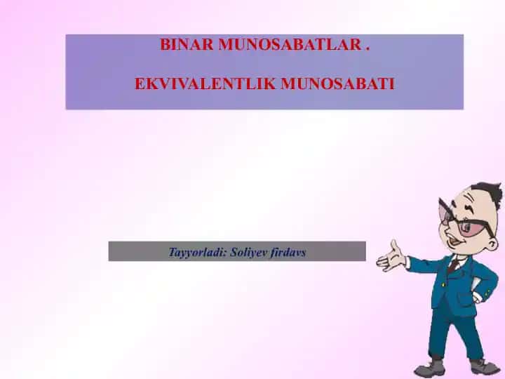 Binar munosabatlar