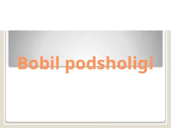 Bobilpodsholigi