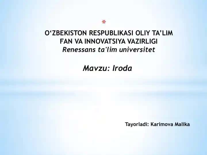 Iroda