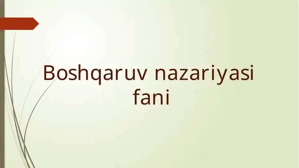 Avtomatik boshqaruv tizimlarining sinflanishi