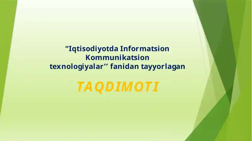 IqtisodiyotdaInformatsionKommunikaO’ZBEKISTONDA TELEKOMMUNIKATSIYA VA SIMSIZ TEXNOLOGIYALARNING RIVOJLANISHIGA TA’SIR ETUVCHI ASOSIY OMILLAR.tsiontexnologiyalar