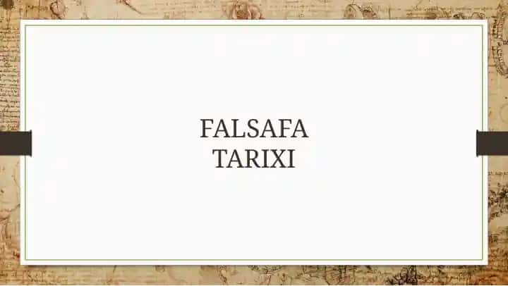 Falsafa Tarixi