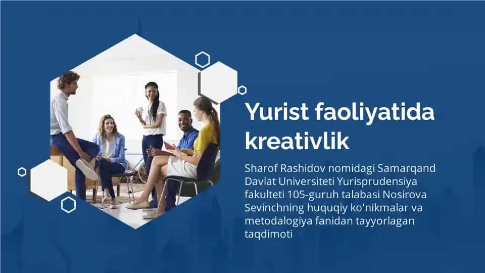 Yurist faoliyatida kreativlik