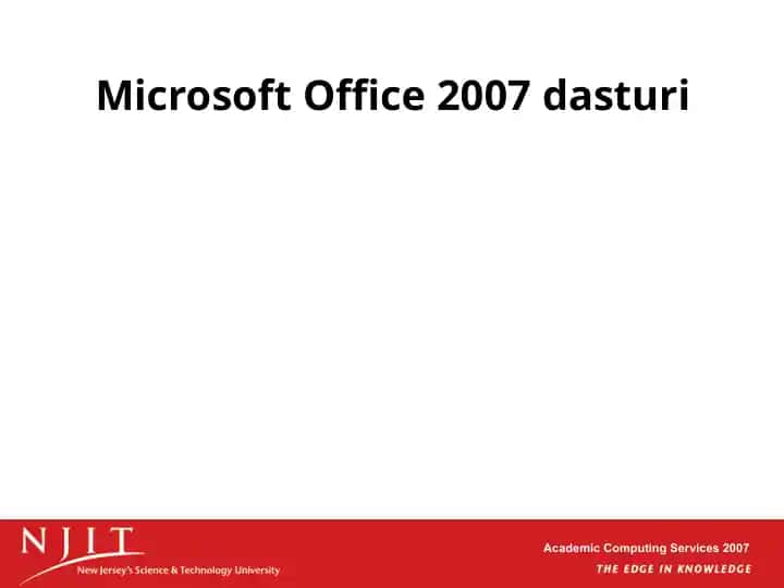 Microsoft Office 2007 dasturi