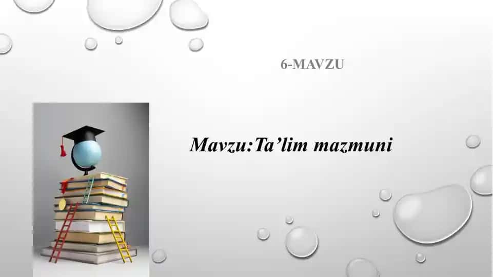 Ta’lim mazmuni