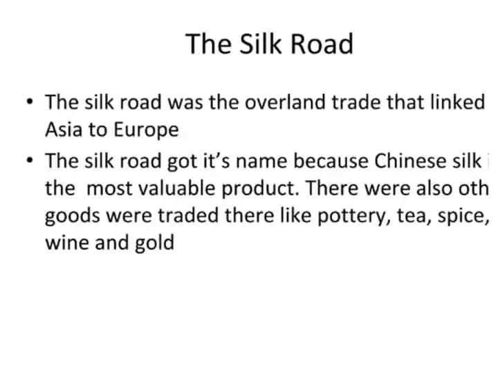The Silk Road