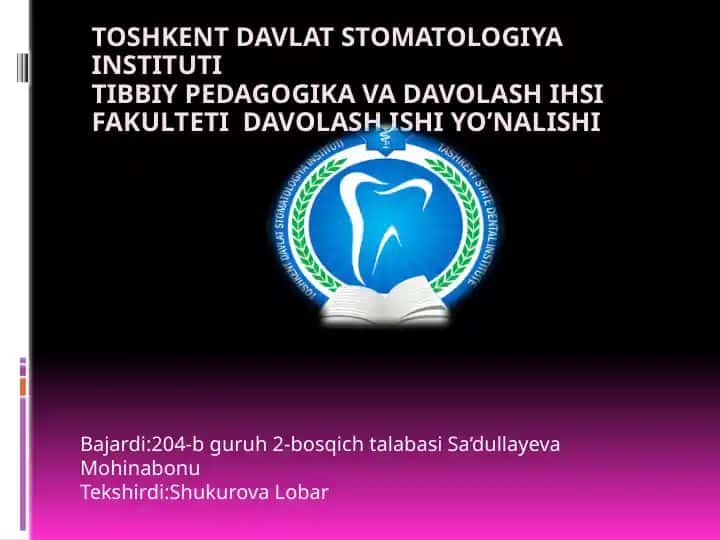 Spirometriya o’lchash usuli