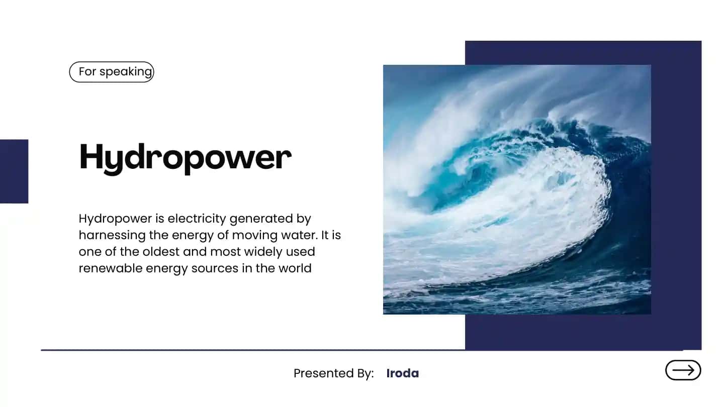 Taqdimot hydropower and hydroenergy haqida