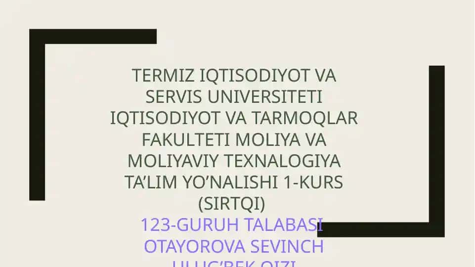 Bozor Iqtisodiyoti va Uzbek Modeli
