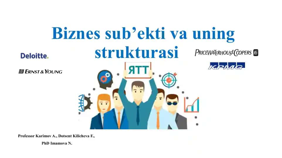 Biznes sub’ektivаuning strukturasi