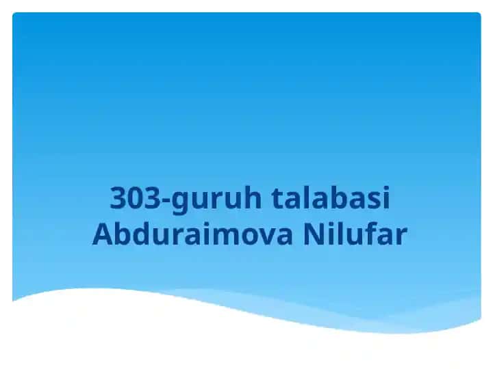 Molekular va Ularning O‘lchamlari