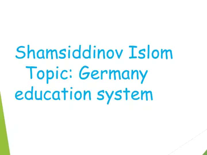 Germany education system