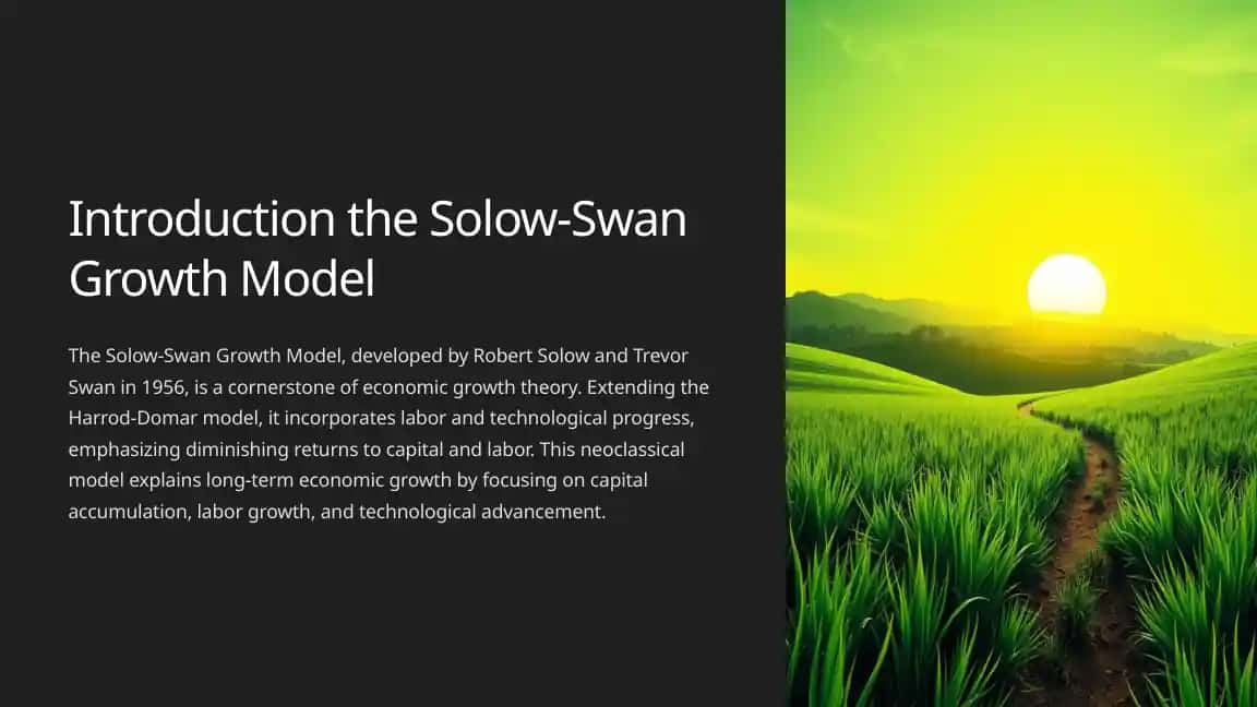 Solow-Swan Growth Model