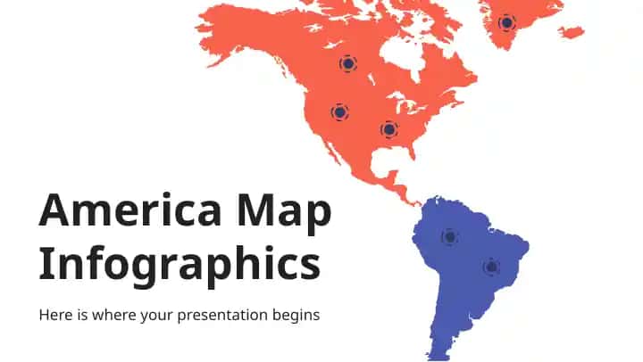 America Map Infographics
