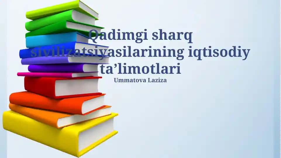 Qadimgi Xitoyda iqtisodiy ta'limotlar
