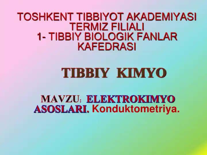 Konduktometriya