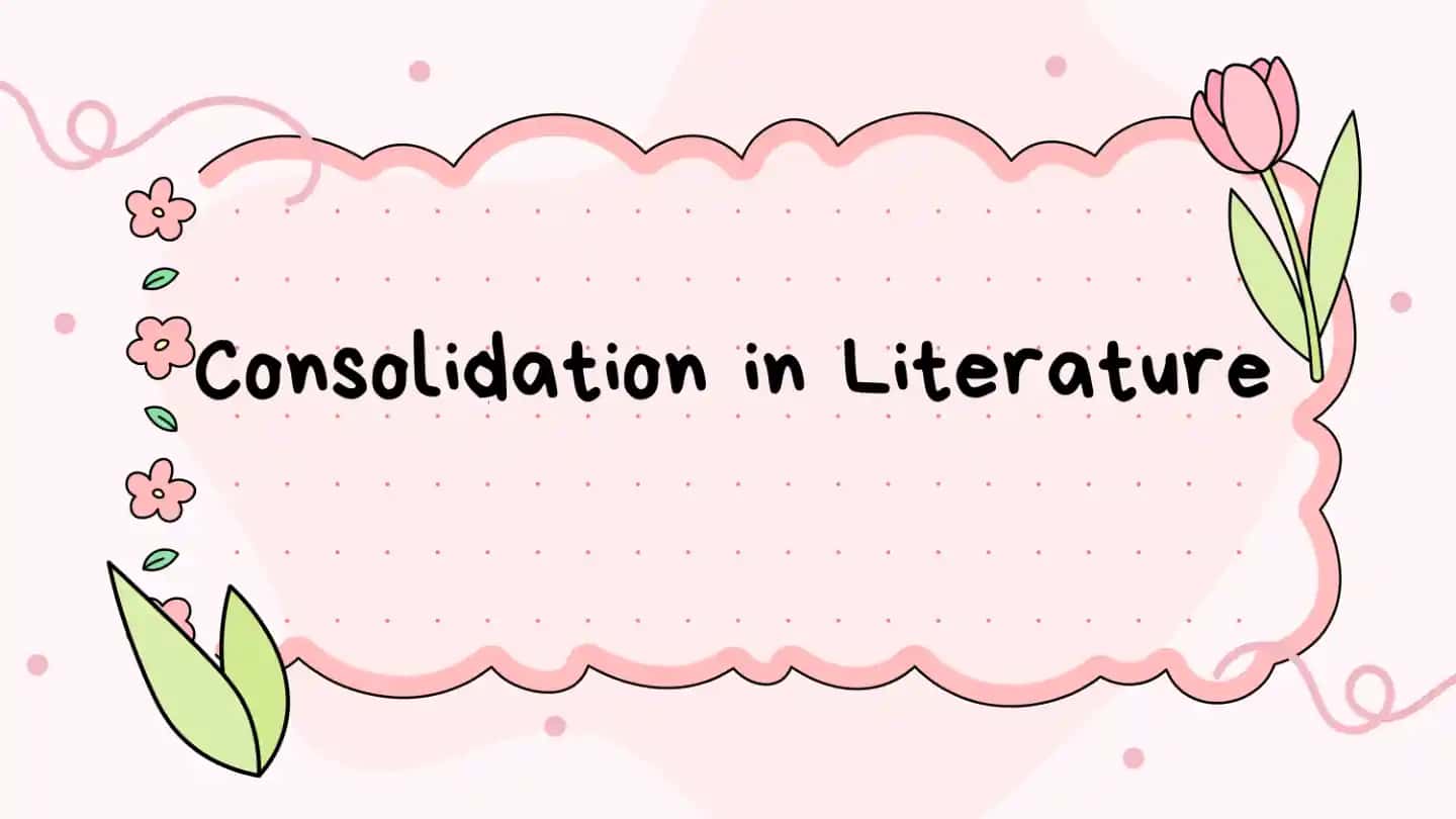 Consolidation in Literature