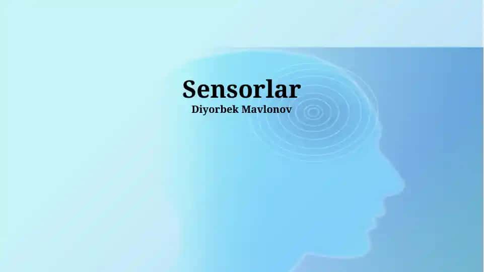 Sensorlar