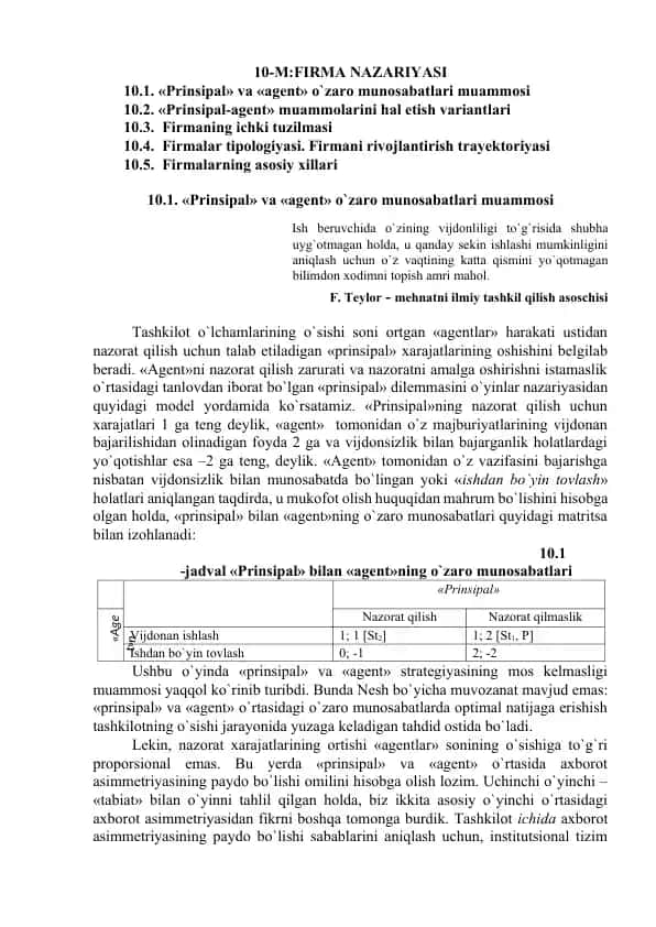 Firma Nazariyasi