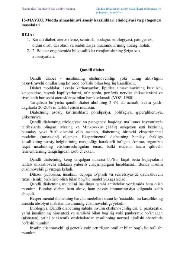 Qandli diabet
