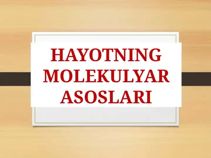 Oqsillar Oqsilarningxossalari