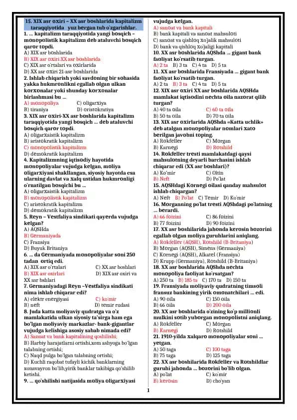 Kapitalizm Taraqqiyoti