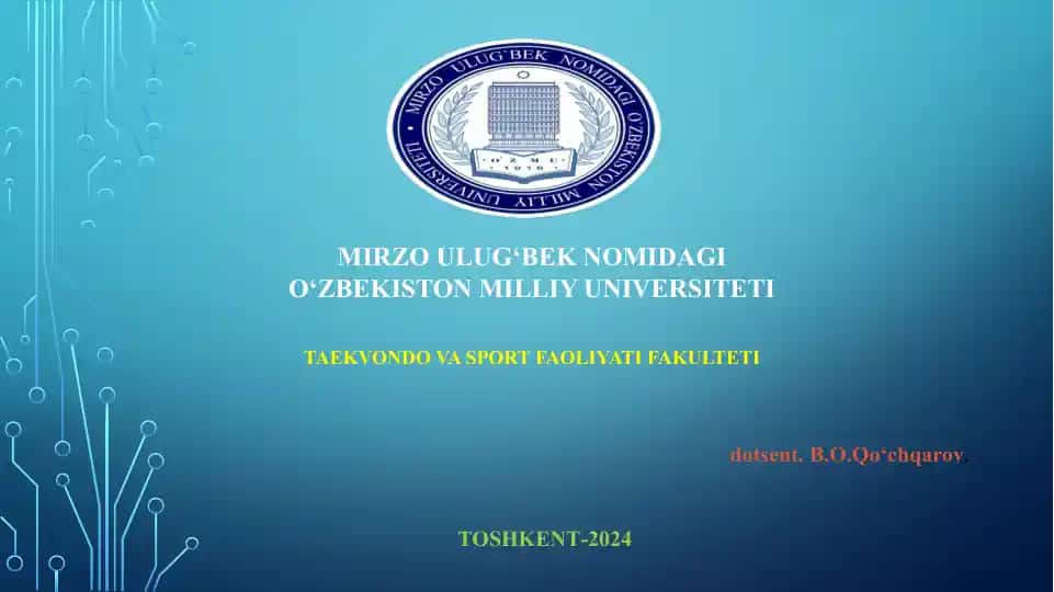 Taekvondo sport turida saralash va uning ahamiyati