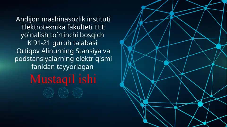 Elektrotexnika fakulteti EEE yo‘nalish talabasi