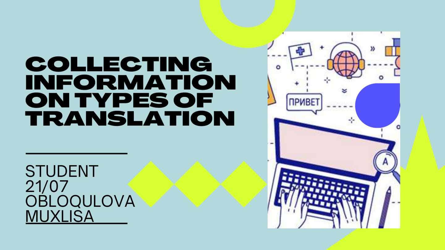Types of Translation
