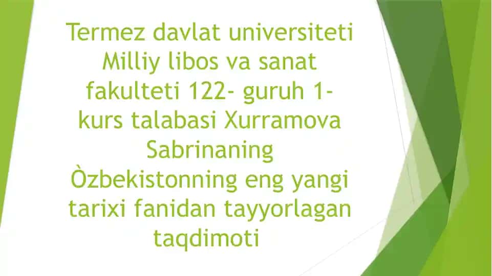 O‘zbekistonning Tashkil Topishi va Tarixiy Ahamiyati