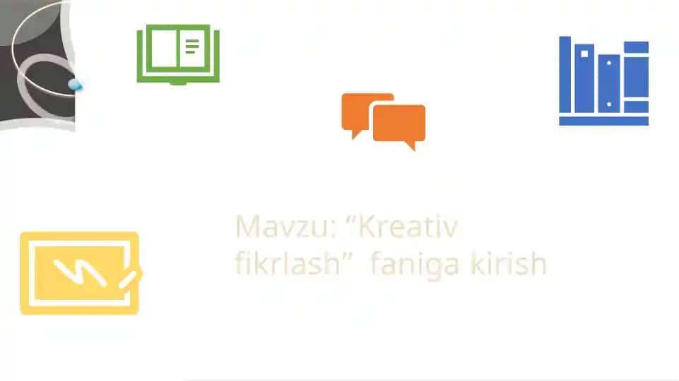 "Kreativ fikrlash"